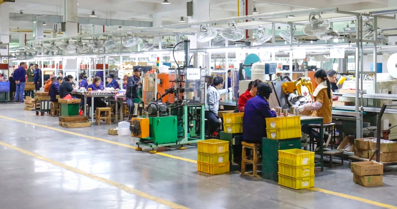 busy manufacturing facility